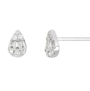 Bony Levy Gatsby Pear Shape Diamond Earrings